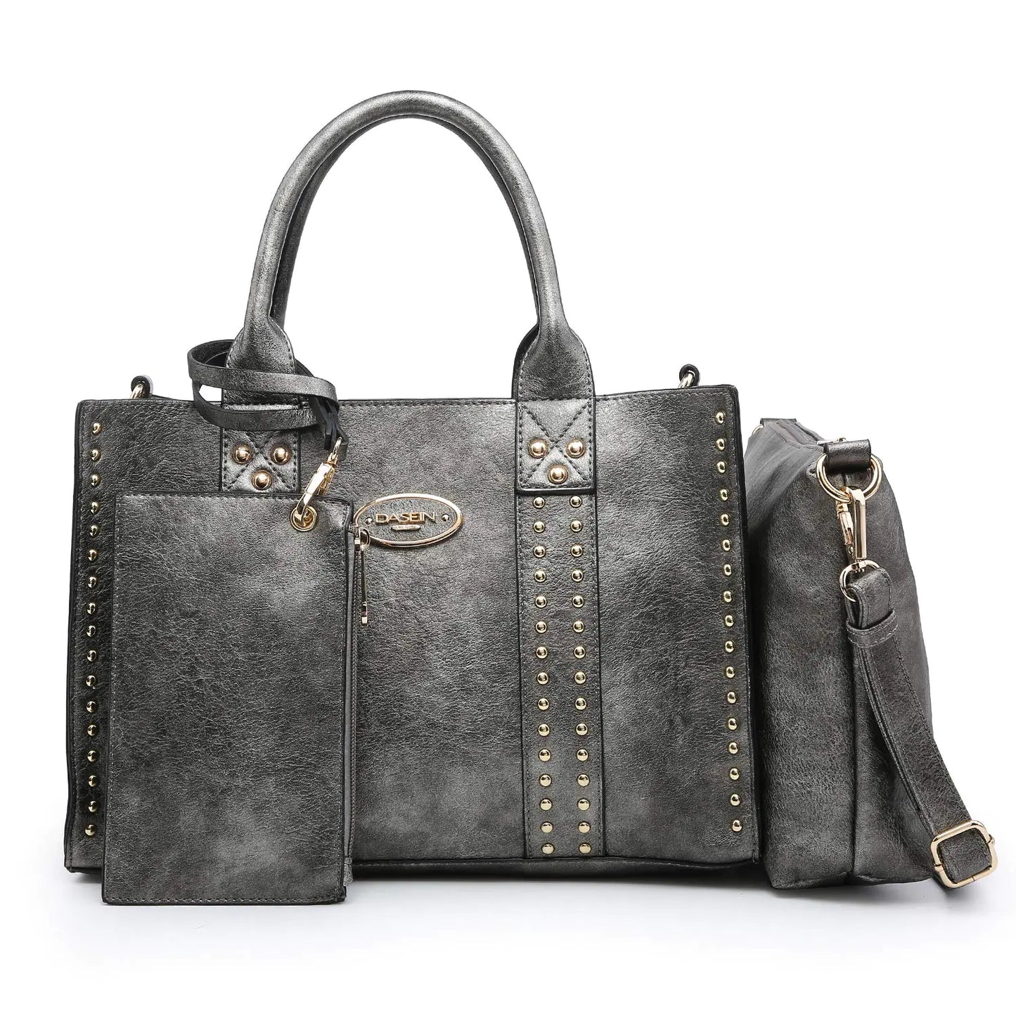 Dasein Womens Soft Vegan Leather Tote Bag. Large Handbags Purses - Work Shoulder Bag Satchel For Ladies