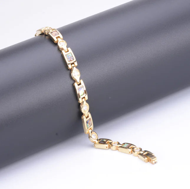 Titanium Steel Rhinestone Bracelet for Women