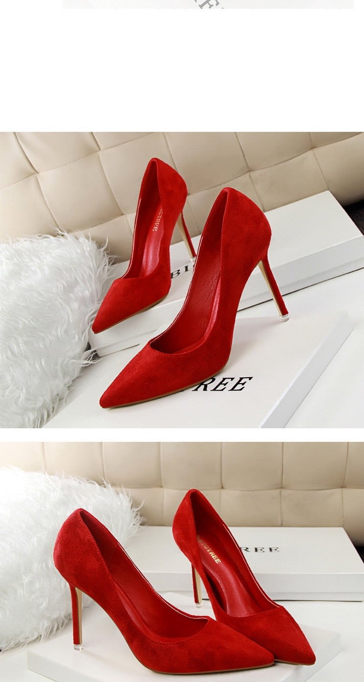 Fashionable Minimalist Pointed Toe High Heels for Women