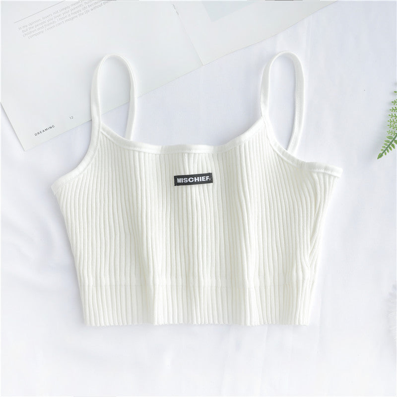 New Women's Sleeveless Embroidered Tank Top