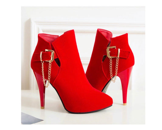Buckle Ankle Boots, High Heels, and Short Booties