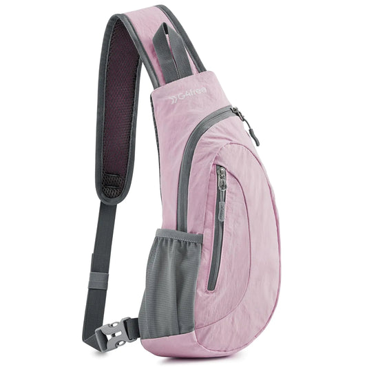 Sling Bags for Men and Women. Shoulder Small Crossbody Chest Sling Backpack (Pink)