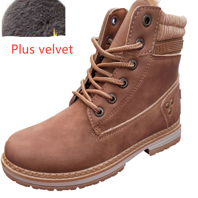 Martin velvet women boots plus