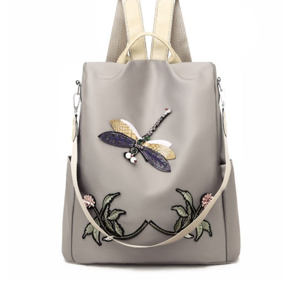 Embroidered Women's Backpack
