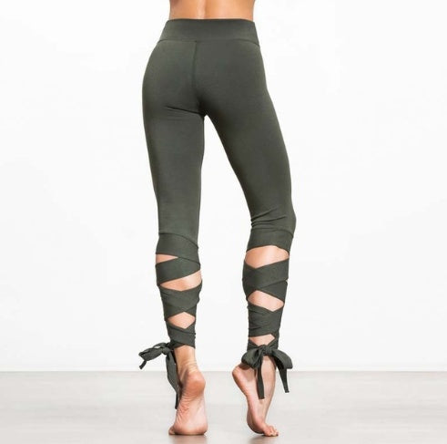 Yoga Sports Tight Leggings For Women.  Fitness dance ballet bandage leggings.