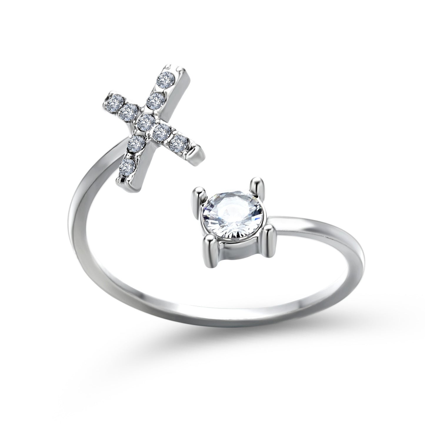 Adjustable 26 Initial Letter Rings. Fashion Simple Elegant Jewelry for Women