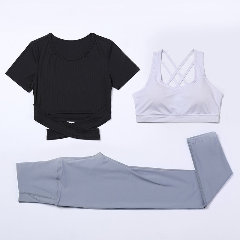 3-Piece Women's Yoga Set with Quick-Dry Tank and Pants