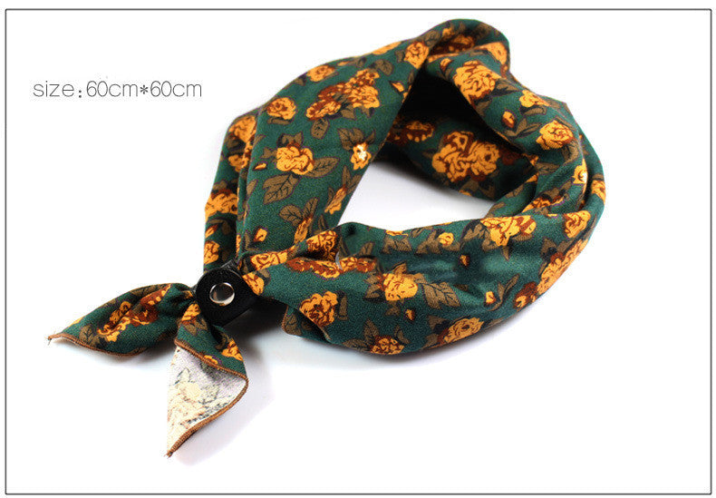 Retro Scarf big square style