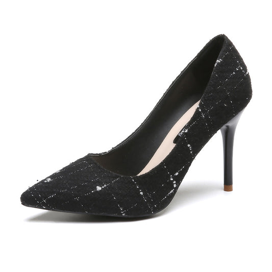Small Fragrant Shallow Mouth Stiletto High Heels New Shoes