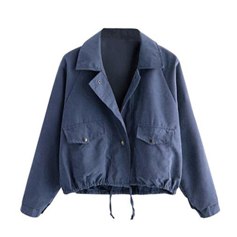 All-match women's long-sleeved short jacket