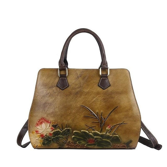 Cowhide Cross-Border Retro Ladies Handbags