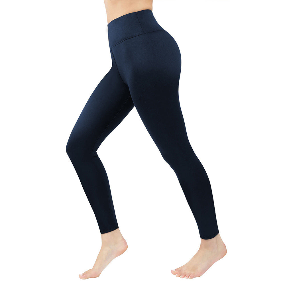 Fleece Lined Padded Warm Women's High Waist Tight Leggings
