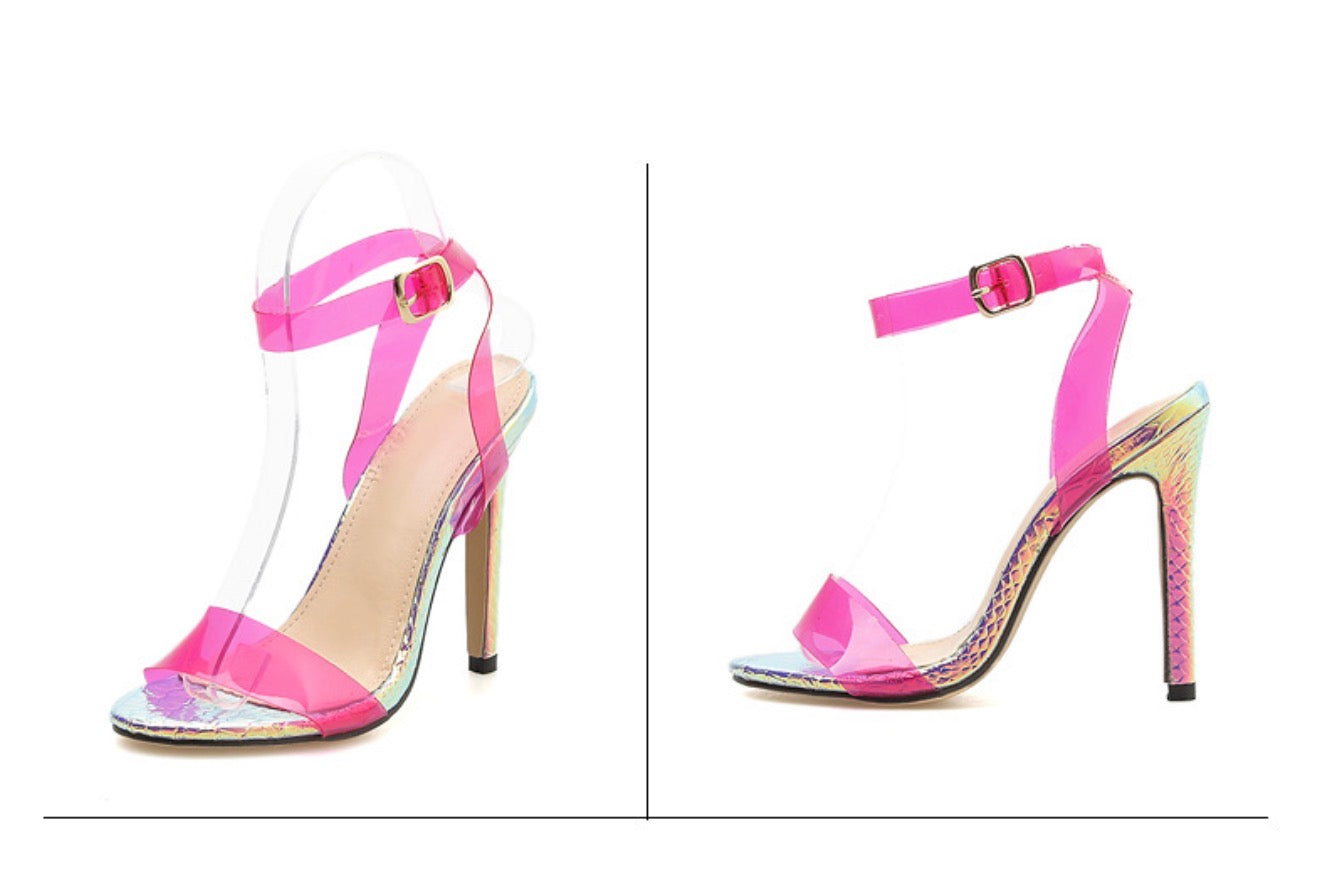 Transparent High Heels Sandals for Women