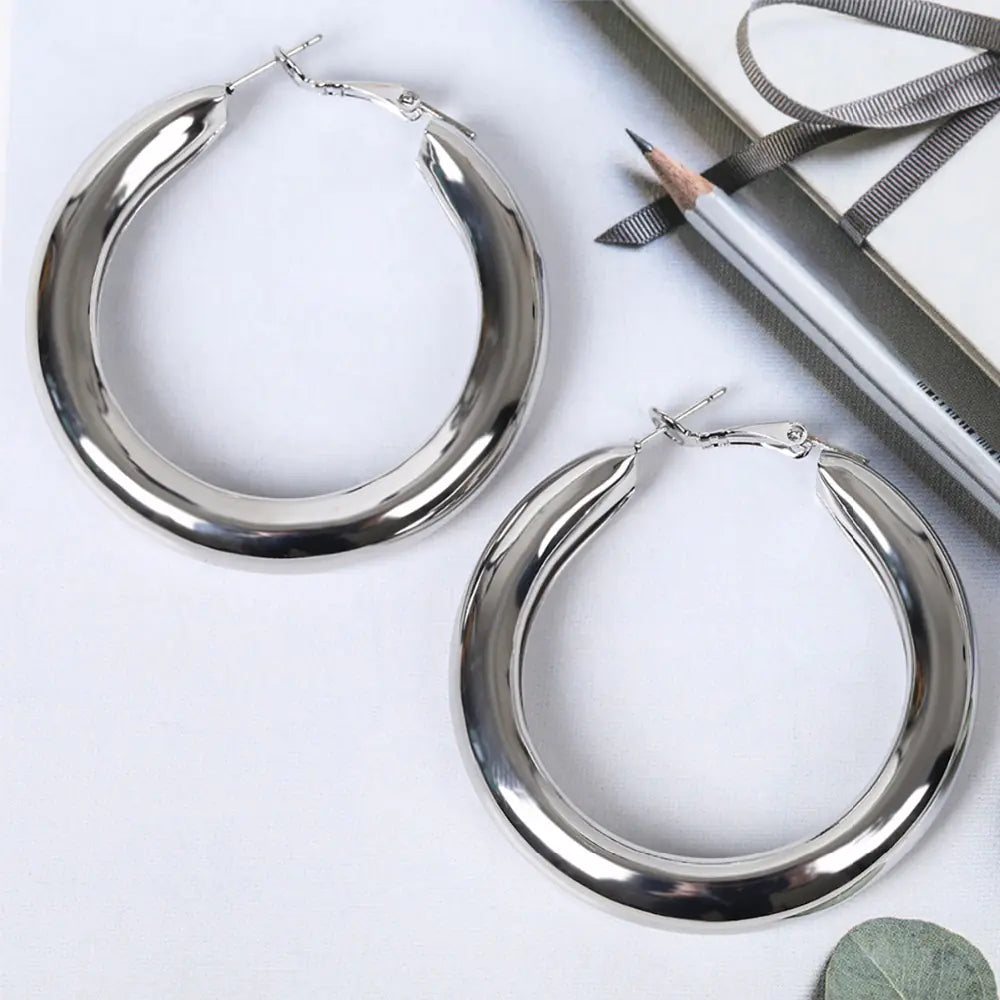 Exaggerated Fashion Alloy Round Earrings for Women