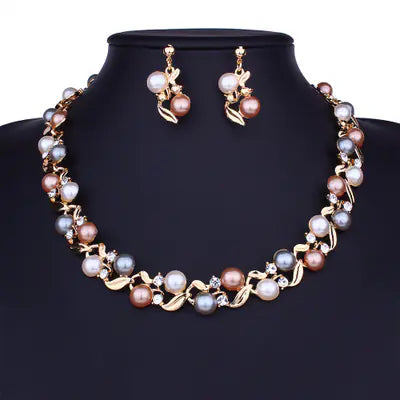 All-Match Necklace and Earrings Jewelry Set for Women