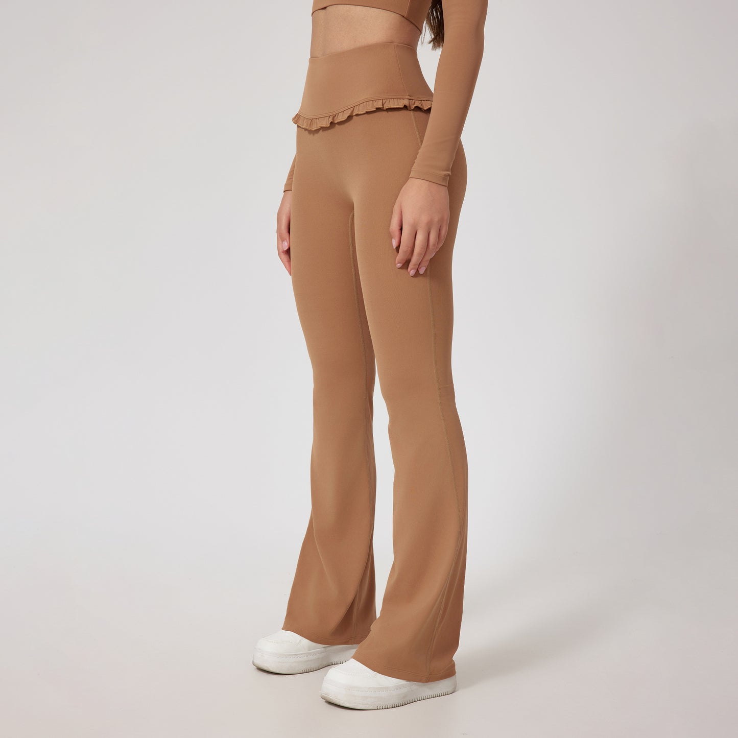 High Waist Yoga Pants. Hip Lift Lace Nude Feel leggings, Running Fitness
