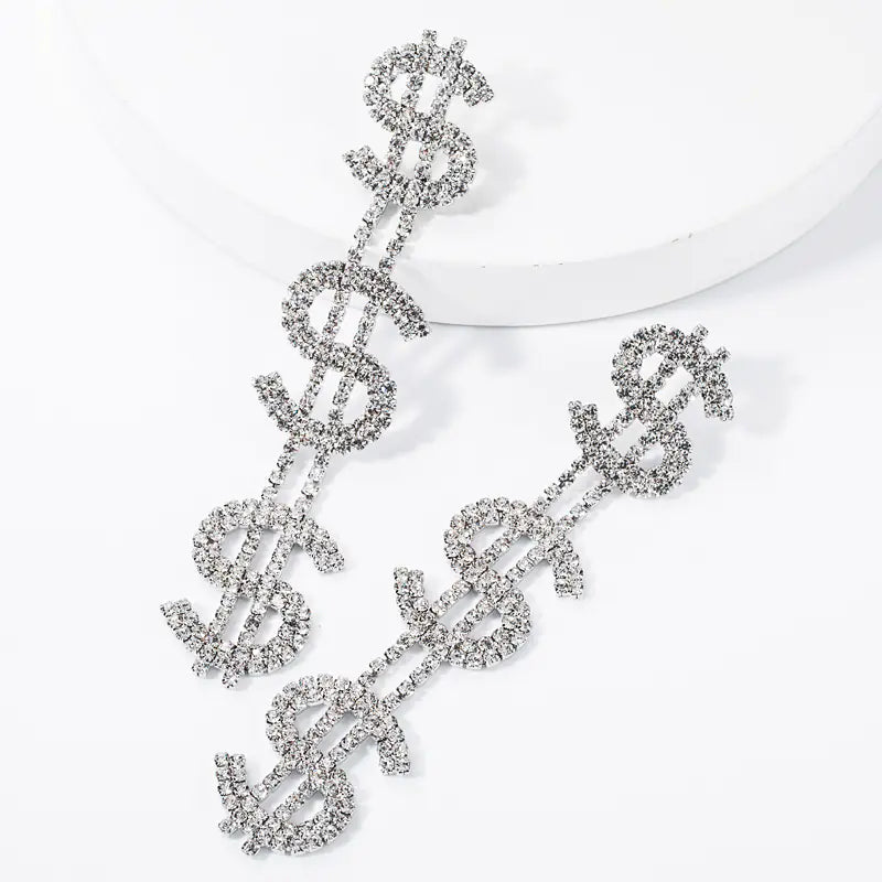 Stylish Multi-Layer Vintage Dollar Earrings for Women