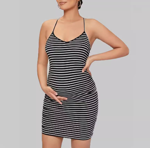 Striped Women's Dress - Casual and Maternity Styles