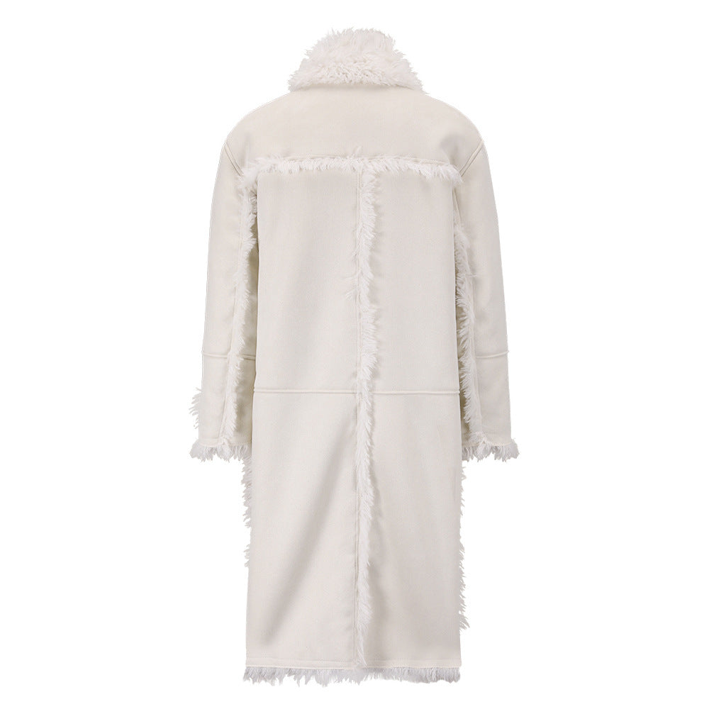 Women's Long Fur One-Piece Coat