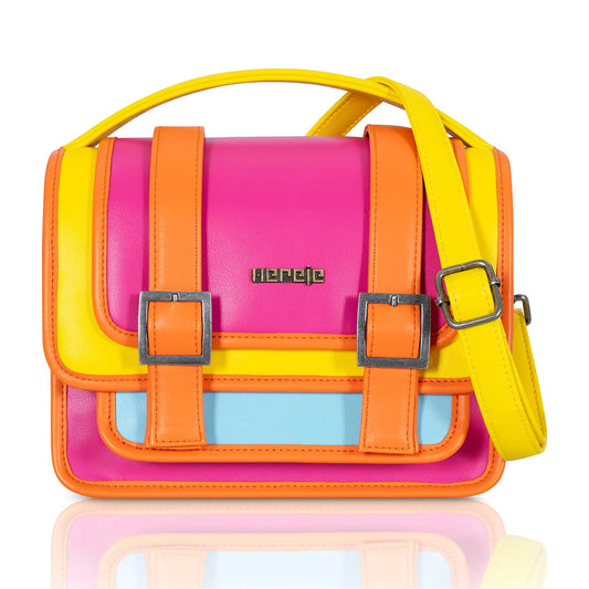Summer Trendy Multicolored Purses for Women – Crossbody Purse with Detachable Shoulder Strap & Zipper Closure