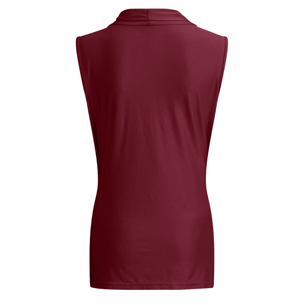 Summer Sleeveless Solid Color Maternity Dress Top
