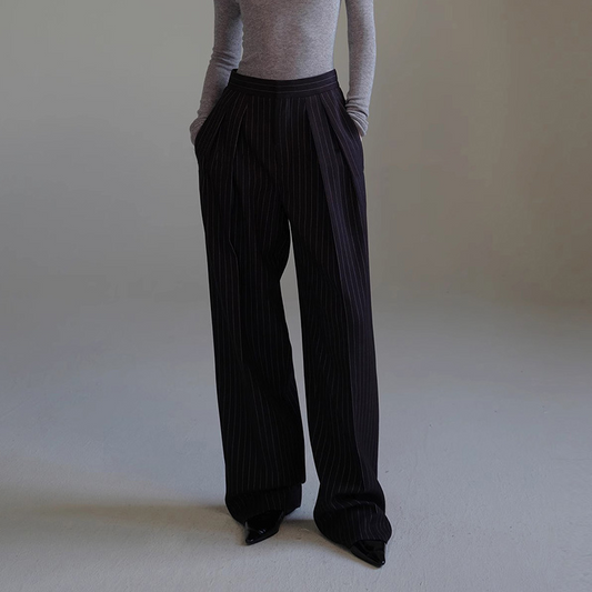 Women's Striped Suit Pants