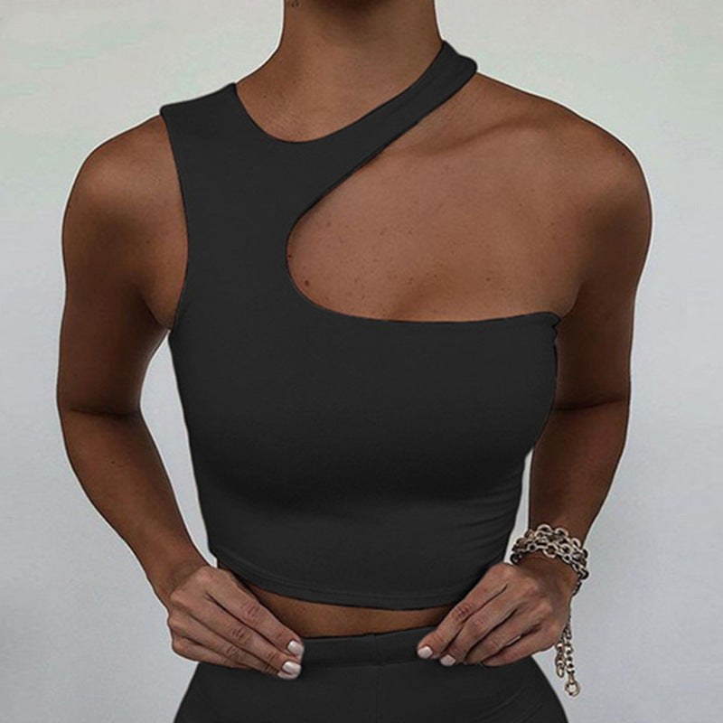 Summer Women's Sexy Asymmetrical Sports Tank Top