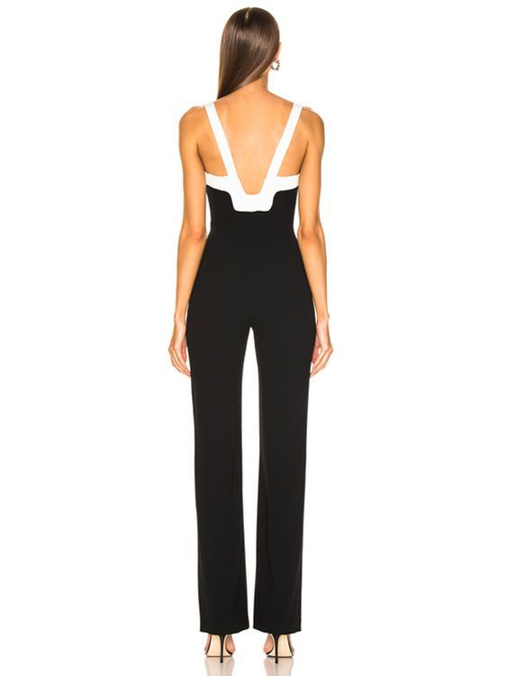 High waist wide leg pants jumpsuit