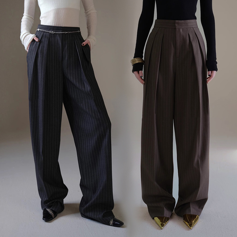 Women's Striped Suit Pants