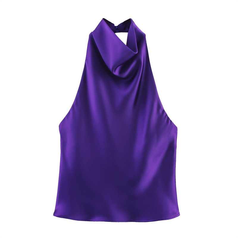 Satin Halter Neck Dress