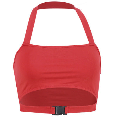 Summer Women's Halter Backless Sports Tank Top