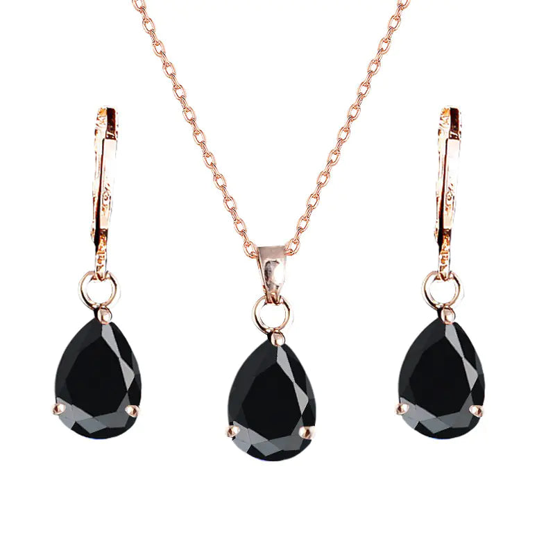 Luxury Jewelry Set for Wedding with Earrings and Necklace