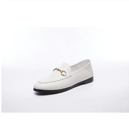 Women's Loafers, British Flat Shoes with Horsebit Detail