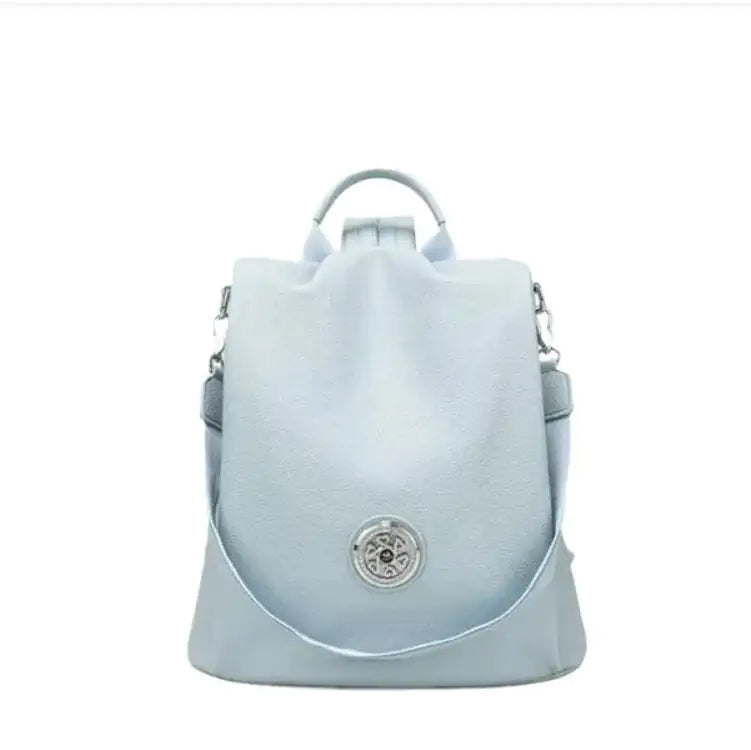 Haze Blue New Fashion Shoulder bag. Leisure Ladies Backpack Large Capacity