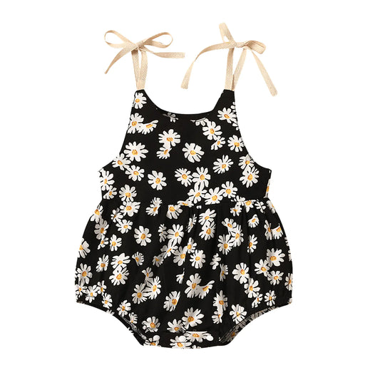 Floral One Piece Suspender Dress for Infants (Ages 0-2)