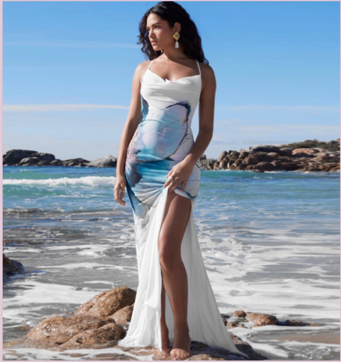 Hawthaw Women's Elegant Summer Backless Dress (One Piece)