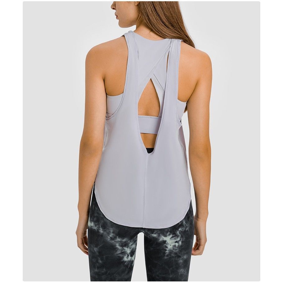 Women's Lightweight Yoga Tank Top with Removable Padding