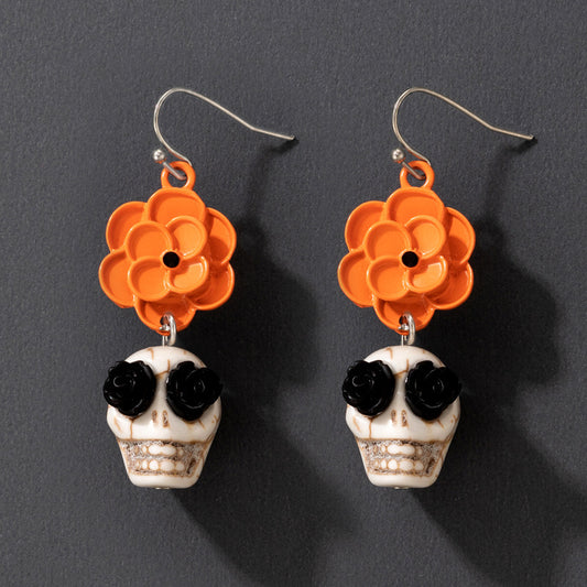 Halloween bracelets and Earrings skulls jewelry