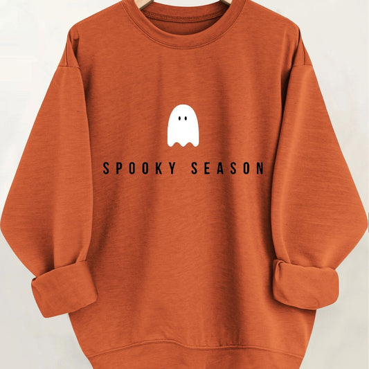 Spooky Season Halloween Graphic Sweatshirt - Women's Casual