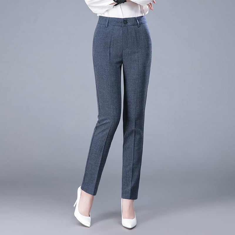 Women's Casual Straight Leg Professional Suit Pants