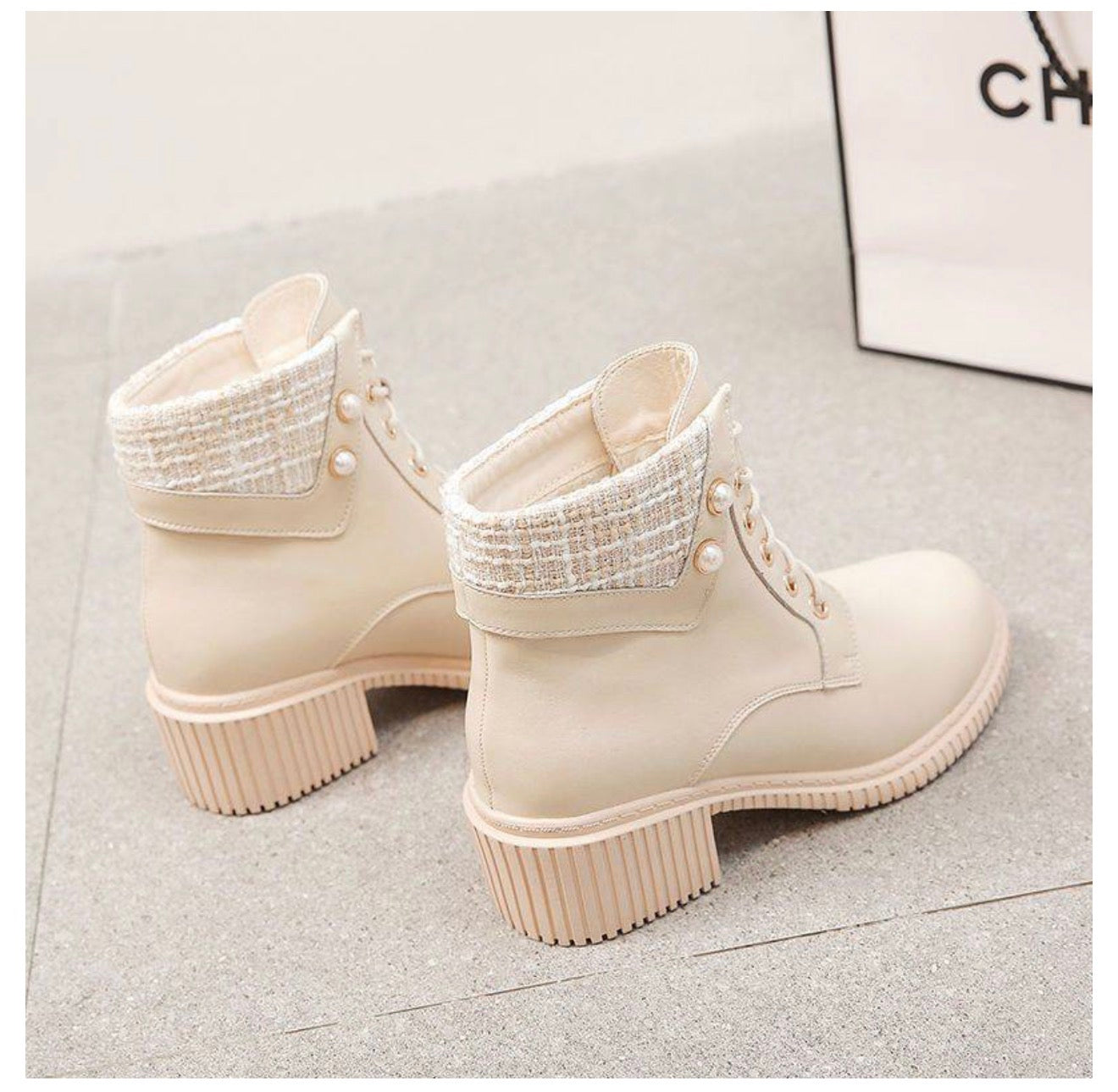 Women's Martin Boots with Thick High-Heels (All-match)