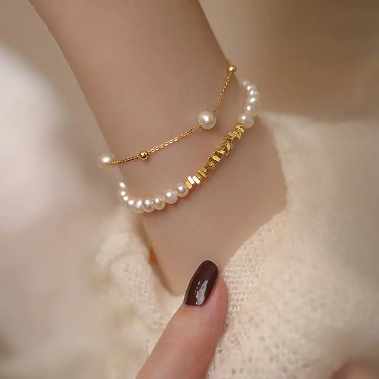 Simple Freshwater Pearl Bracelet for Women