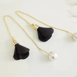 Pearl Tassel Earrings for Women
