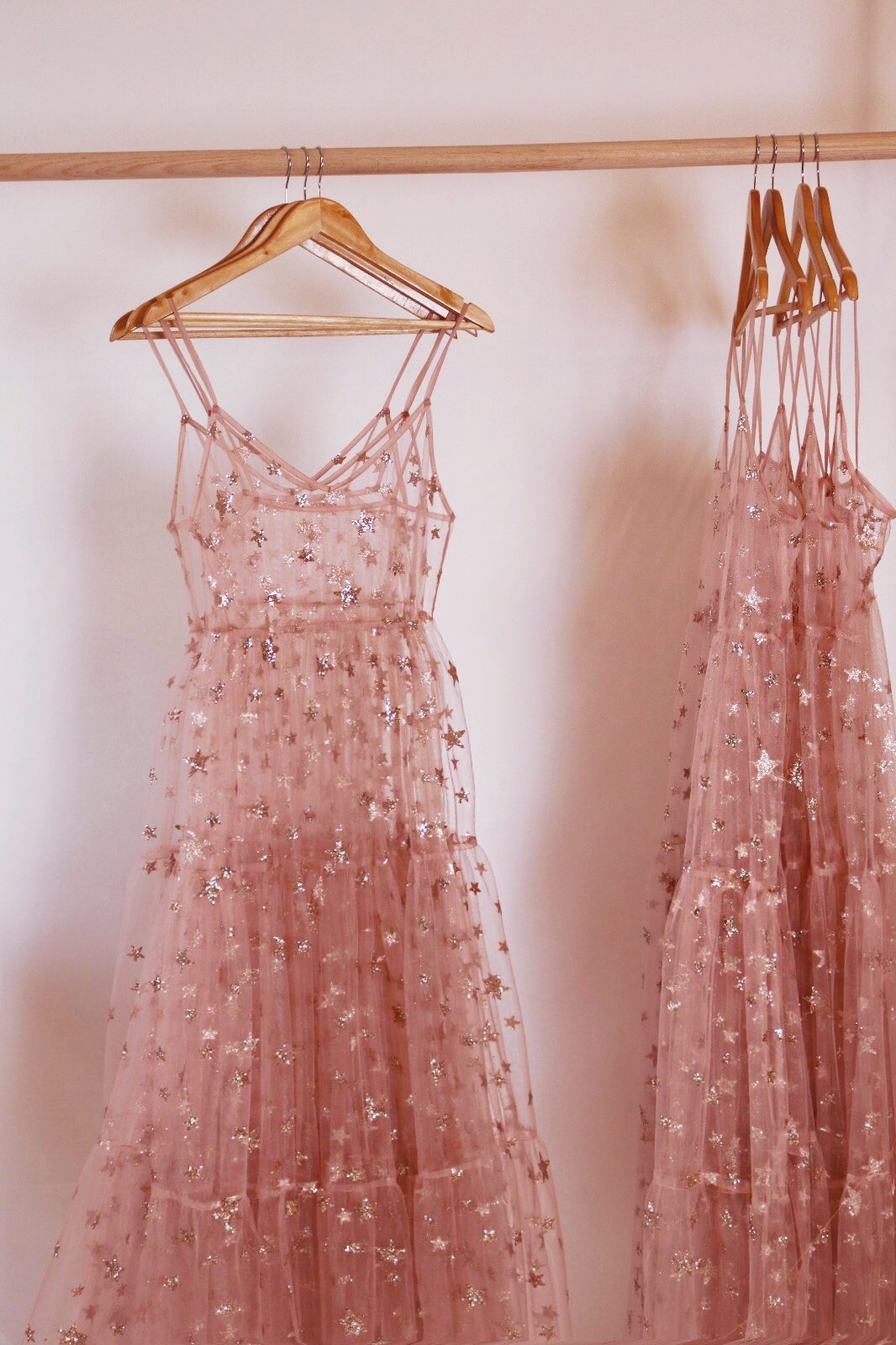 Star Sequin Mesh Fairy Dress, Princess Dress