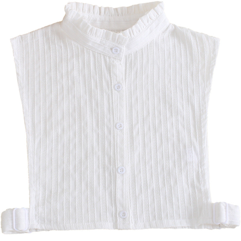 Autumn Winter Cotton Fake Collar for Women's Shirts