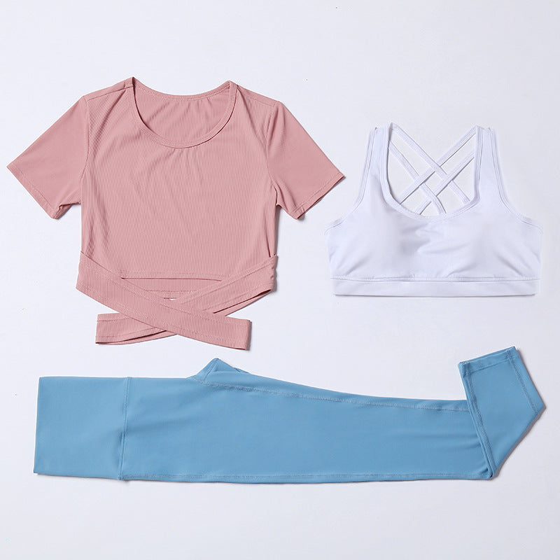 3-Piece Women's Yoga Set with Quick-Dry Tank and Pants