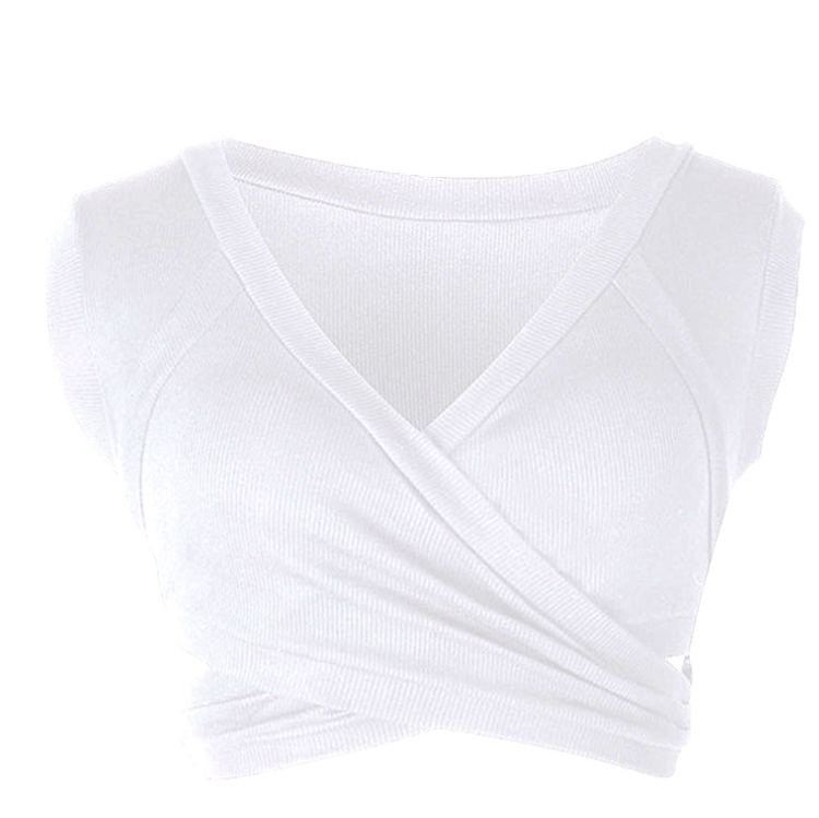 Women's Sleeveless Tie Crop Top Tank Top