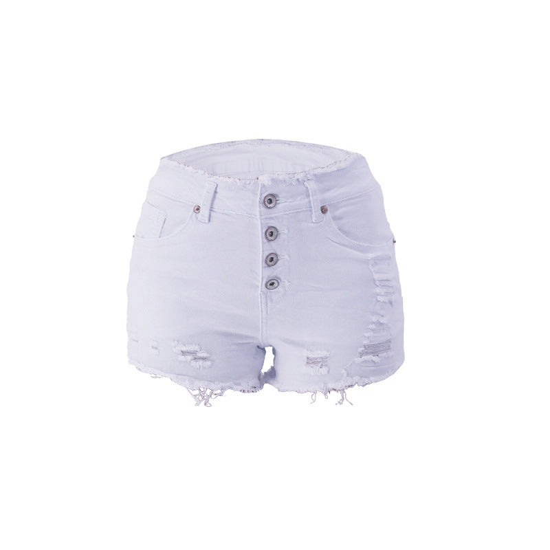 Fringe Women's Jeans with Buttons