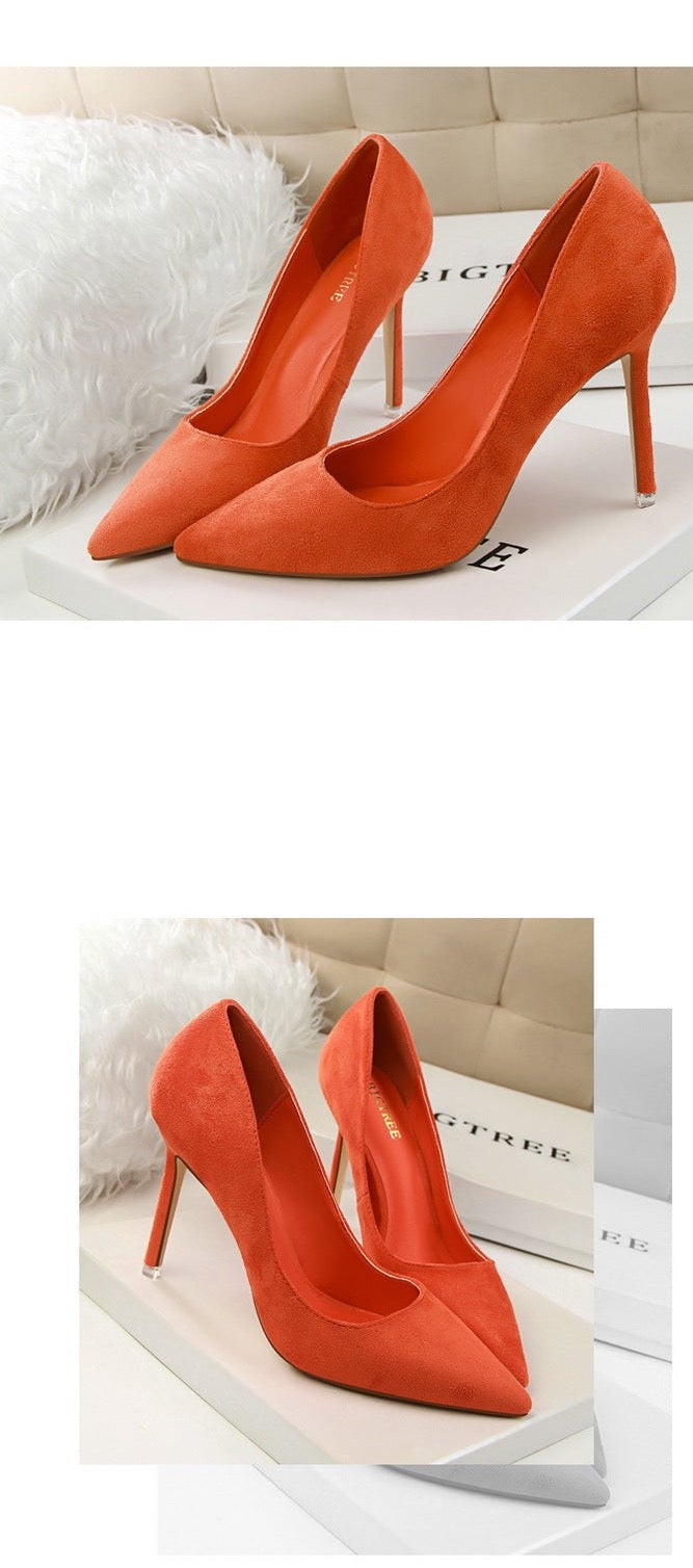 Fashionable Minimalist Pointed Toe High Heels for Women