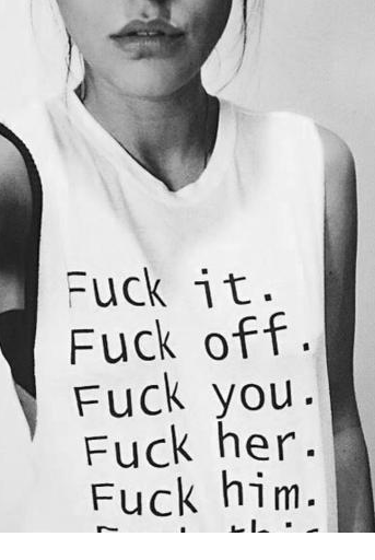 Trendy Women's Letter Print Round Neck Tank Top